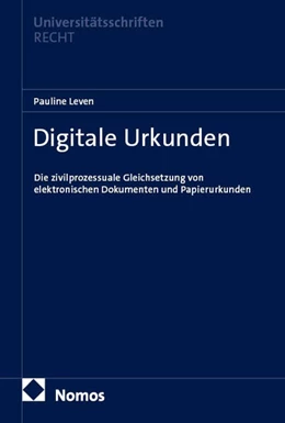 Abbildung von Leven | Digitale Urkunden | 1. Auflage | 2026 | 1041 | beck-shop.de