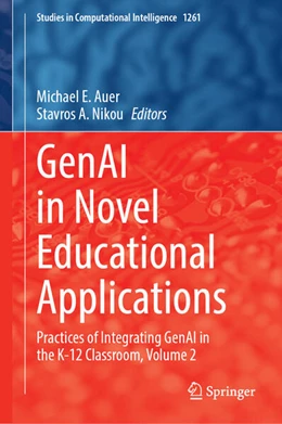 Abbildung von Auer / Nikou | GenAI in Novel Educational Applications | 1. Auflage | 2026 | beck-shop.de