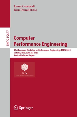 Abbildung von Carnevali / Doncel | Computer Performance Engineering | 1. Auflage | 2026 | beck-shop.de