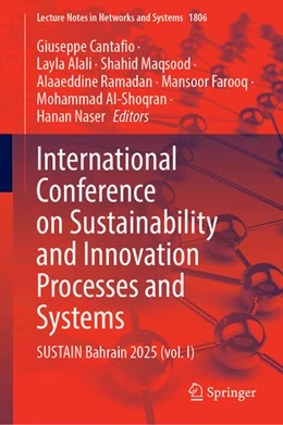 Abbildung von Cantafio / Alali | International Conference on Sustainability and Innovation Processes and Systems | 1. Auflage | 2026 | beck-shop.de