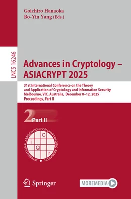 Abbildung von Hanaoka / Yang | Advances in Cryptology - ASIACRYPT 2025 | 1. Auflage | 2025 | beck-shop.de