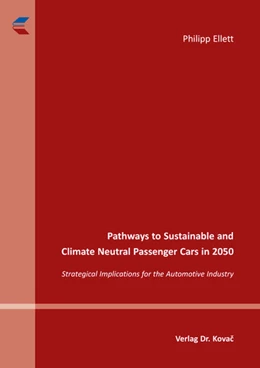 Abbildung von Ellett | Pathways to Sustainable and Climate Neutral Passenger Cars in 2050 | 1. Auflage | 2026 | 56 | beck-shop.de