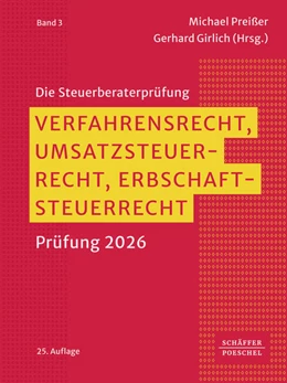 Abbildung von Preißer / Girlich | Verfahrensrecht, Umsatzsteuerrecht, Erbschaftsteuerrecht | 25. Auflage | 2026 | beck-shop.de