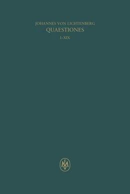 Abbildung von Johannes Picardi von Lichtenberg / Lasorella | Quaestiones, 1-19 | 1. Auflage | 2025 | 3,1 | beck-shop.de