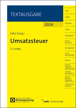 Abbildung von Umsatzsteuer | 13. Auflage | 2026 | beck-shop.de