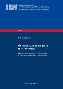 Abbildung von Burchardt | Öffentliche Zuwendungen im IFRS-Abschluss | 1. Auflage | 2026 | 12 | beck-shop.de