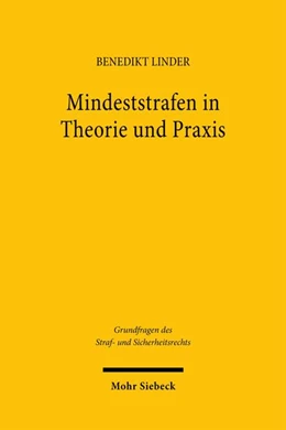 Abbildung von Linder | Mindeststrafen in Theorie und Praxis | 1. Auflage | 2026 | beck-shop.de