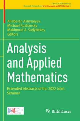 Abbildung von Ashyralyev / Ruzhansky | Analysis and Applied Mathematics | 1. Auflage | 2025 | beck-shop.de