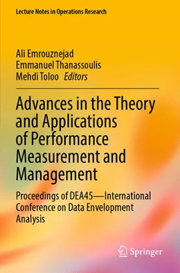 Abbildung von Emrouznejad / Thanassoulis | Advances in the Theory and Applications of Performance Measurement and Management | 1. Auflage | 2025 | beck-shop.de