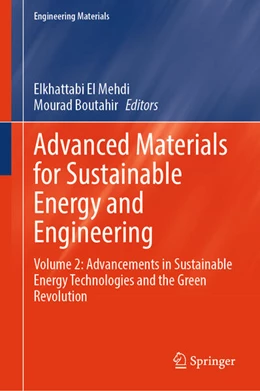 Abbildung von El Mehdi / Boutahir | Advanced Materials for Sustainable Energy and Engineering | 1. Auflage | 2026 | beck-shop.de