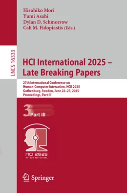 Abbildung von Mori / Asahi | HCI International 2025 - Late Breaking Papers | 1. Auflage | 2026 | beck-shop.de