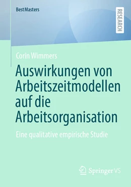 Abbildung von Wimmers | Auswirkungen von Arbeitszeitmodellen auf die Arbeitsorganisation | 1. Auflage | 2026 | beck-shop.de