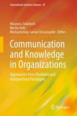 Abbildung von Takahashi / Kishi | Communication and Knowledge in Organizations | 1. Auflage | 2026 | beck-shop.de