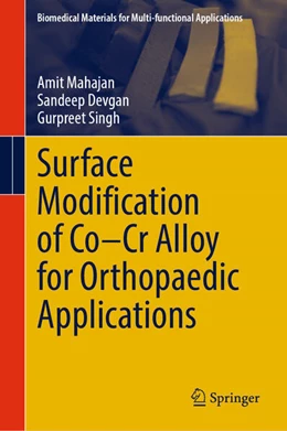 Abbildung von Mahajan / Devgan | Surface Modification of Co-Cr Alloy for Orthopaedic Applications | 1. Auflage | 2025 | beck-shop.de