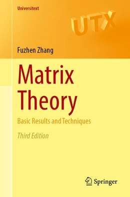 Abbildung von Zhang | Matrix Theory | 3. Auflage | 2026 | beck-shop.de