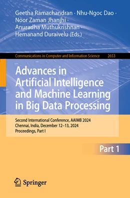 Abbildung von Ramachandran / Dao | Advances in Artificial Intelligence and Machine Learning in Big Data Processing | 1. Auflage | 2026 | beck-shop.de