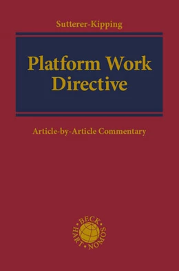 Abbildung von Sutterer-Kipping | Platform Work Directive | 1. Auflage | 2026 | beck-shop.de