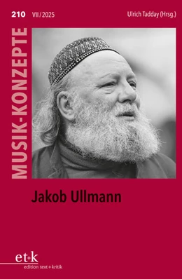 Abbildung von Tadday | MUSIK-KONZEPTE 210: Jakob Ullmann | 1. Auflage | 2026 | beck-shop.de
