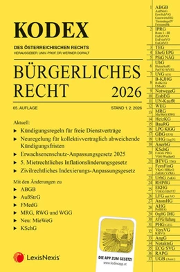 Abbildung von Doralt / Dokalik | KODEX Bürgerliches Recht 2026 | 65. Auflage | 2026 | beck-shop.de