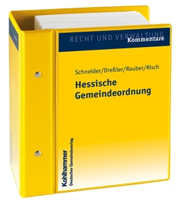 Abbildung von Schneider / Dreßler | Hessische Gemeindeordnung | 1. Auflage | 2017 | beck-shop.de
