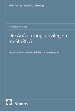 Abbildung von Mackes | Die Anfechtungsprivilegien im StaRUG | 1. Auflage | 2025 | beck-shop.de