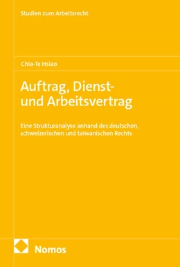 Abbildung von Hsiao | Auftrag, Dienst- und Arbeitsvertrag | 1. Auflage | 2026 | beck-shop.de
