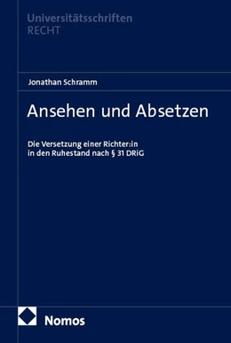 Abbildung von Schramm | Ansehen und Absetzen | 1. Auflage | 2025 | beck-shop.de