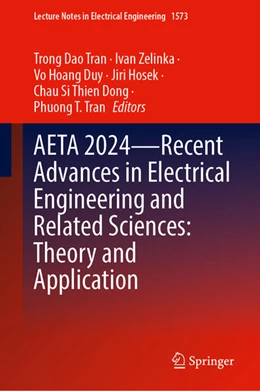 Abbildung von Tran / Zelinka | AETA 2024—Recent Advances in Electrical Engineering and Related Sciences: Theory and Application | 1. Auflage | 2026 | beck-shop.de