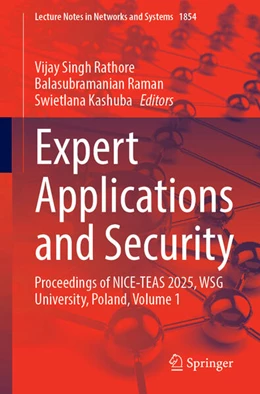 Abbildung von Rathore / Raman | Expert Applications and Security | 1. Auflage | 2026 | beck-shop.de