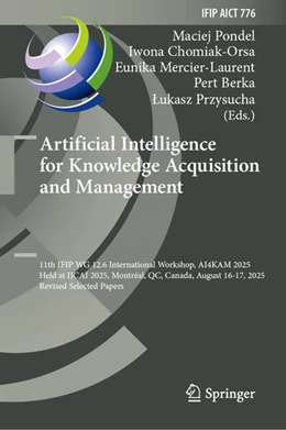 Abbildung von Pondel / Chomiak-Orsa | Artificial Intelligence for Knowledge Acquisition and Management | 1. Auflage | 2026 | beck-shop.de