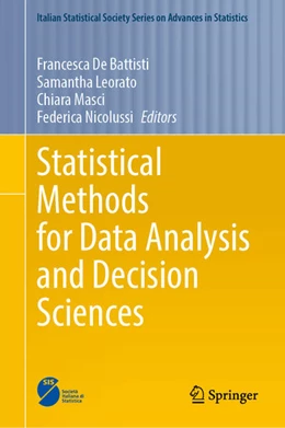 Abbildung von De Battisti / Leorato | Statistical Methods for Data Analysis and Decision Sciences | 1. Auflage | 2026 | beck-shop.de