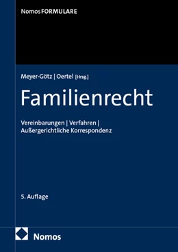 Abbildung von Meyer-Götz / Oertel | Familienrecht | 5. Auflage | 2026 | beck-shop.de