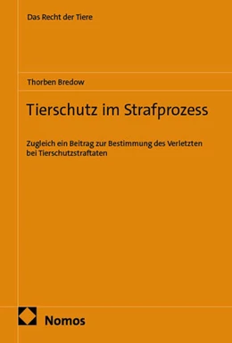 Abbildung von Bredow | Tierschutz im Strafprozess | 1. Auflage | 2026 | 16 | beck-shop.de