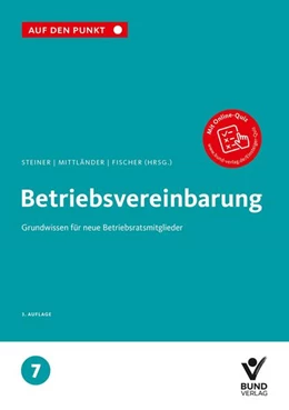 Abbildung von Steiner / Mittländer | Betriebsvereinbarung | 3. Auflage | 2026 | 7 | beck-shop.de