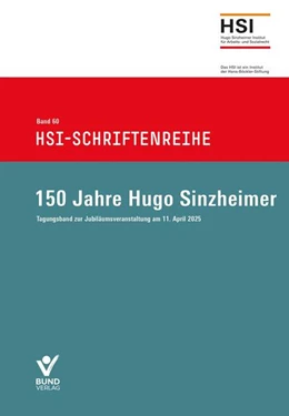 Abbildung von Institut | 150 Jahre Hugo Sinzheimer | 1. Auflage | 2026 | beck-shop.de