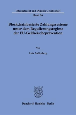 Abbildung von Auffenberg | Blockchain-basierte Zahlungssysteme unter dem Regulierungsregime der EU-Geldwäscheprävention | 1. Auflage | 2026 | beck-shop.de
