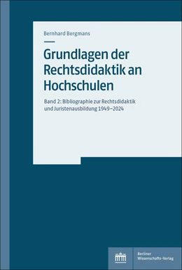 Abbildung von Bergmans | Grundlagen der Rechtsdidaktik an Hochschulen | 1. Auflage | 2026 | beck-shop.de
