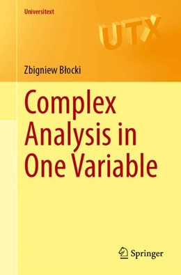 Abbildung von Blocki | Complex Analysis in One Variable | 1. Auflage | 2026 | beck-shop.de