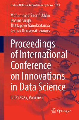 Abbildung von Uddin / Singh | Proceedings of International Conference on Innovations in Data Science | 1. Auflage | 2026 | beck-shop.de