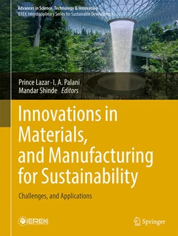 Abbildung von Lazar / Palani | Innovations in Materials, and Manufacturing for Sustainability | 1. Auflage | 2026 | beck-shop.de