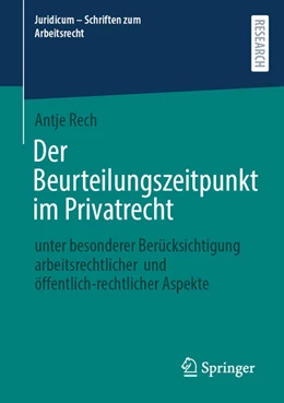 Abbildung von Rech | Der Beurteilungszeitpunkt im Privatrecht | 1. Auflage | 2026 | beck-shop.de