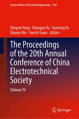 Abbildung von Yang / Xu | The Proceedings of the 20th Annual Conference of China Electrotechnical Society | 1. Auflage | 2026 | beck-shop.de