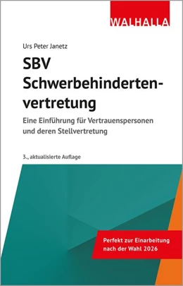 Abbildung von Janetz | SBV – Schwerbehindertenvertretung | 3. Auflage | 2026 | beck-shop.de