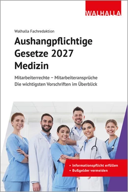 Abbildung von Aushangpflichtige Gesetze 2027 Medizin | 1. Auflage | 2026 | beck-shop.de