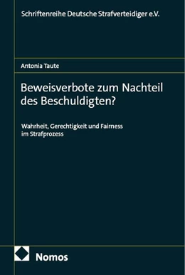 Abbildung von Taute | Beweisverbote zum Nachteil des Beschuldigten? | 1. Auflage | 2026 | 56 | beck-shop.de