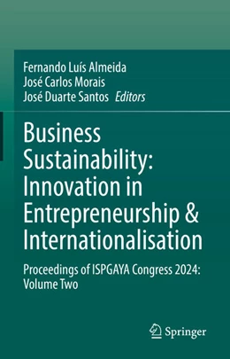 Abbildung von Almeida / Morais | Business Sustainability: Innovation in Entrepreneurship & Internationalisation | 1. Auflage | 2026 | beck-shop.de