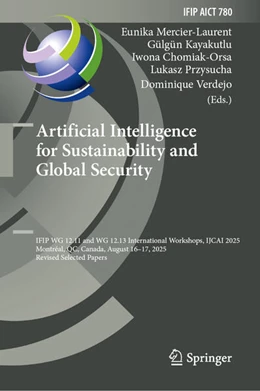 Abbildung von Mercier-Laurent / Kayakutlu | Artificial Intelligence for Sustainability and Global Security | 1. Auflage | 2026 | beck-shop.de