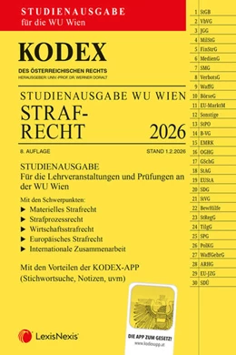 Abbildung von Doralt | KODEX Strafrecht für die WU 2026 | 8. Auflage | 2026 | beck-shop.de