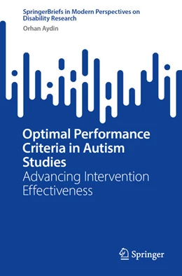 Abbildung von Aydin | Optimal Performance Criteria in Autism Studies | 1. Auflage | 2026 | beck-shop.de