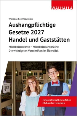 Abbildung von Aushangpflichtige Gesetze 2027 Handel und Gaststätten | 1. Auflage | 2026 | beck-shop.de